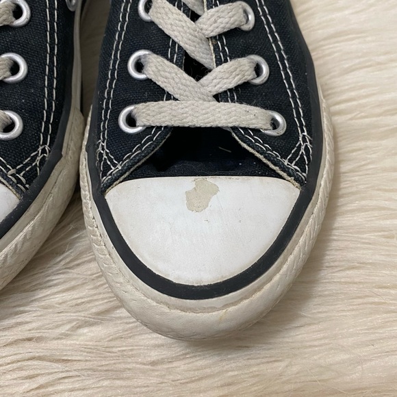 Converse Black Low Top Chuck Taylor All Star Shoes Sneakers - Picture 8 of 8